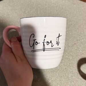 Inspirational Pink and White Mug